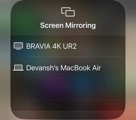 how to do screen mirroring from iphone to macbook pro
