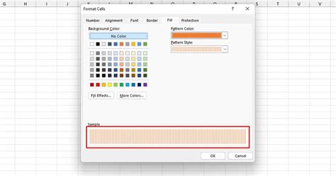 how to do shaded lines in excel