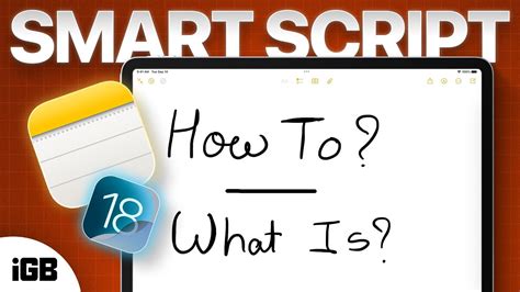 how to do smart script on ipad