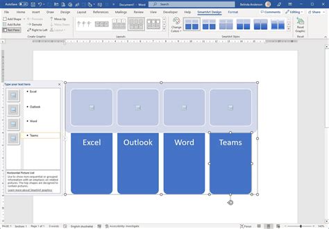 how to do smartart in word