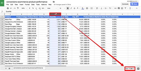how to do statistical analysis in google sheets