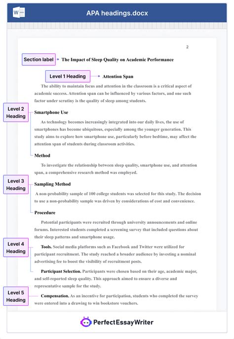 how to do subheadings in apa 7th edition