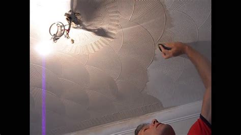 how to do swirl pattern on ceiling