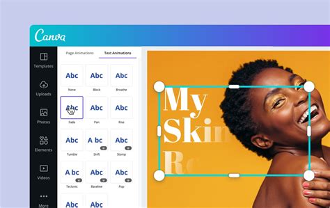 how to do text animations in canva