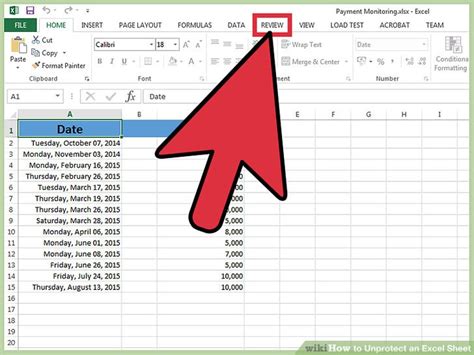 how to do unprotect excel sheet