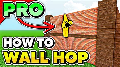 how to do wall hop in roblox on pc