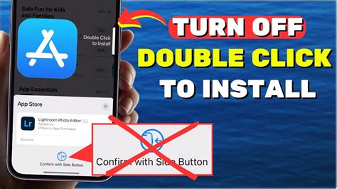 how to double click to install app on iphone