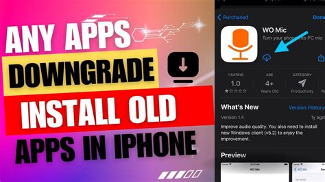 how to downgrade an app on iphone reddit