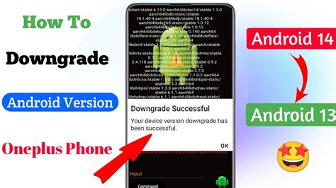 how to downgrade android version oneplus