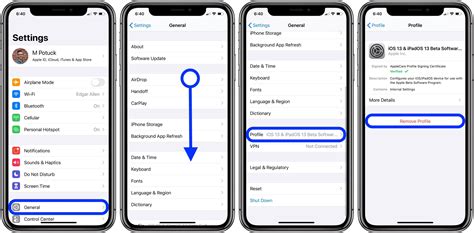 how to downgrade iphone from beta version