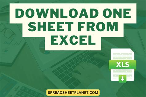 how to download 1 sheet from excel