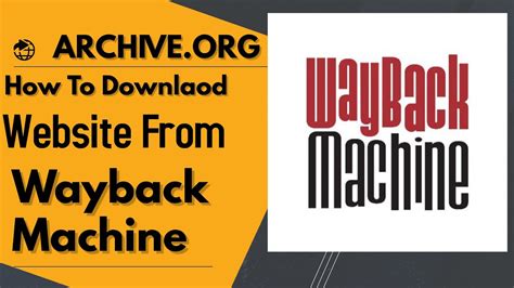 how to download a site from wayback machine