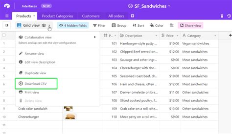 how to download airtable to excel