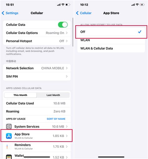 how to download apps using cellular data iphone