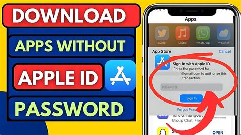 how to download apps without apple id passcode