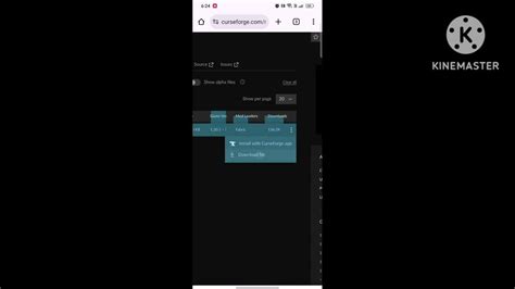 how to download curseforge mods on mobile android