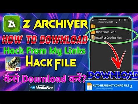 how to download file in zarchiver