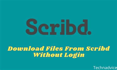 how to download from scribd for free without login