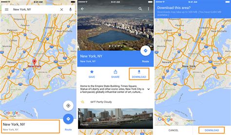 how to download google map for offline use