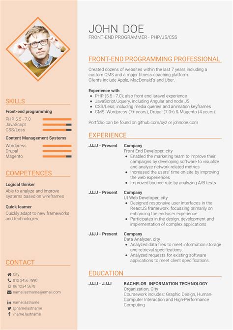 how to draft a cv without experience