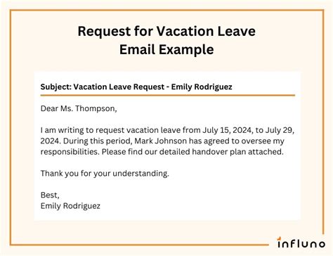 how to draft a mail for planned leave
