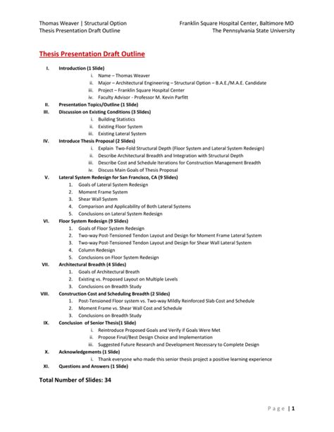 how to draft a presentation plan