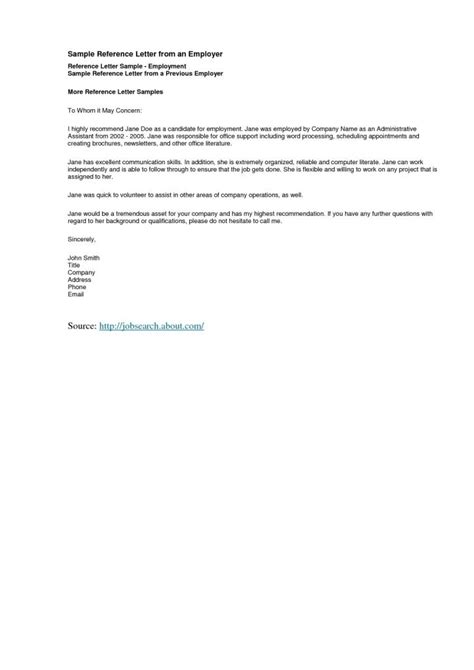 how to draft a reference email