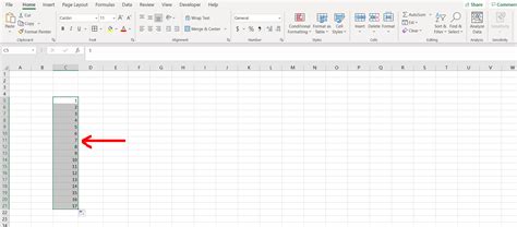 how to drag 1 to 100 in excel