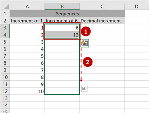 how to drag numbers in excel