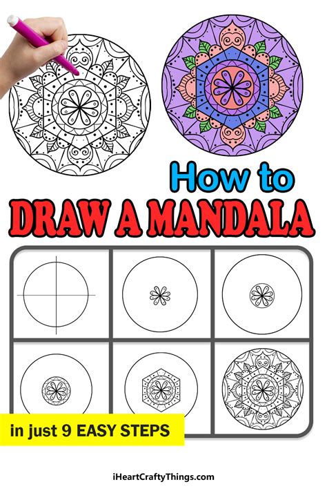 how to draw a basic mandala