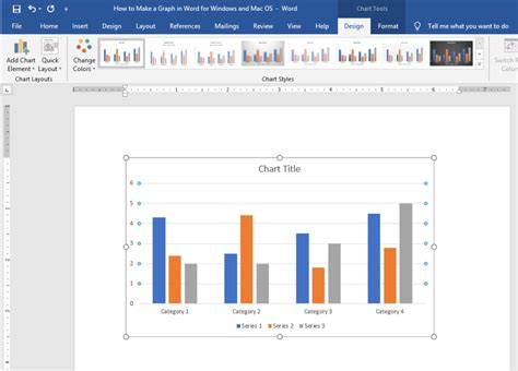 how to draw a graph in word