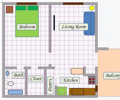 how to draw a house plan in excel
