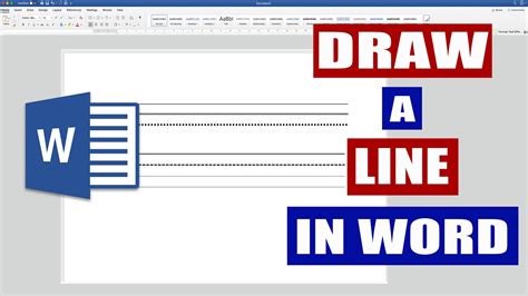 how to draw a line on ms word