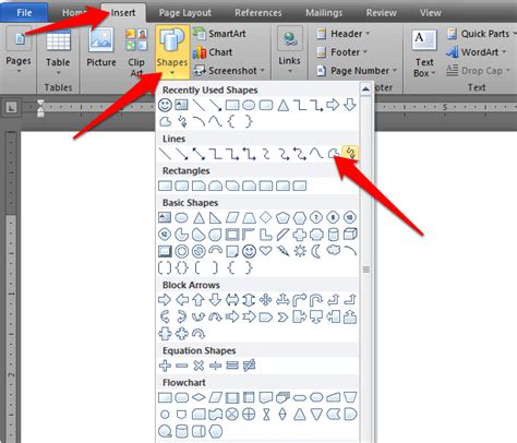 how to draw a rectangle in word document