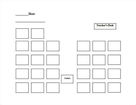 how to draw a seating chart in word