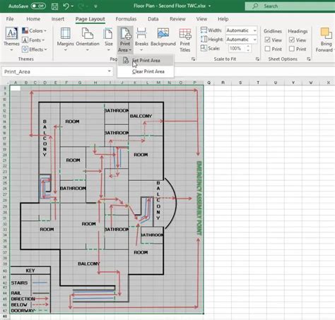 how to draw a simple floor plan in excel