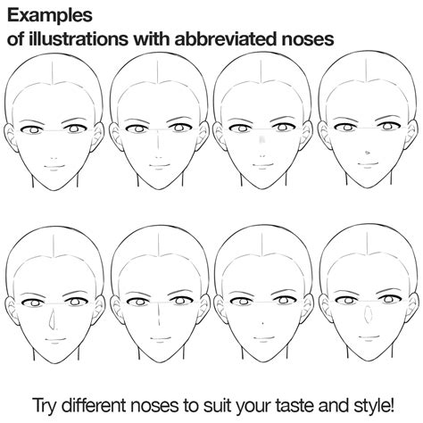 how to draw a simple nose from the front