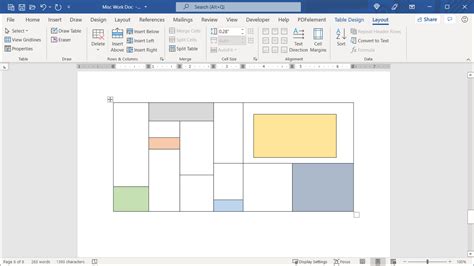 how to draw a table in microsoft word