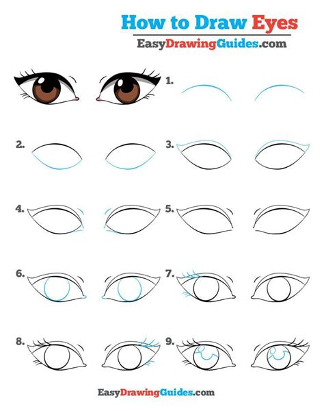 how to draw eyes simple