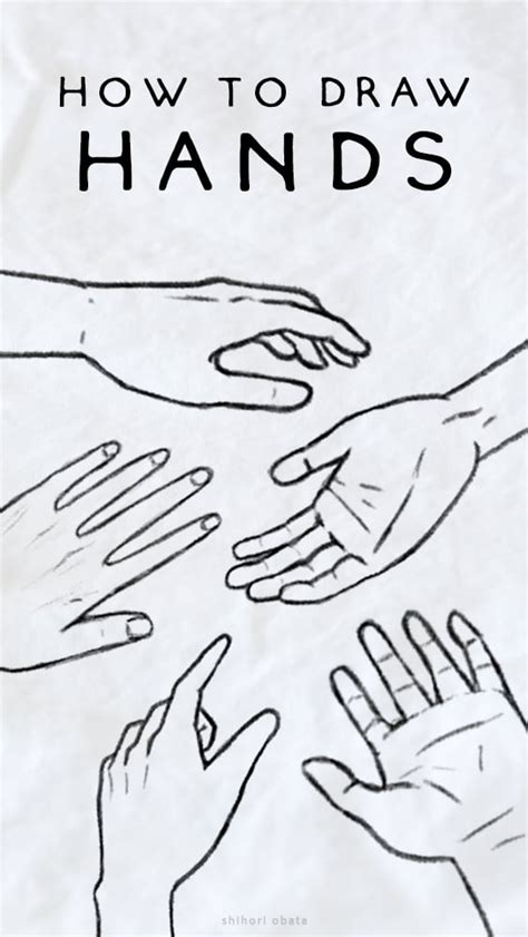 how to draw hands easy tutorial