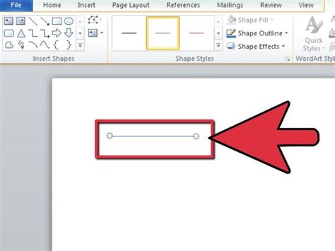 how to draw line in ms word header