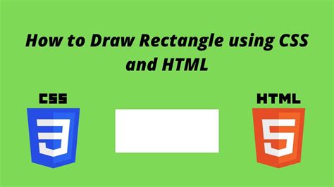 how to draw rectangle in html using css