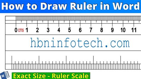 how to draw ruler in ms word