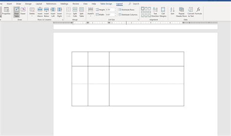 how to draw table in microsoft word