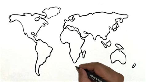 how to draw world map in word
