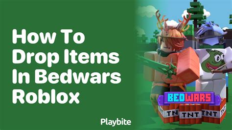 how to drop items on bedwars roblox pc
