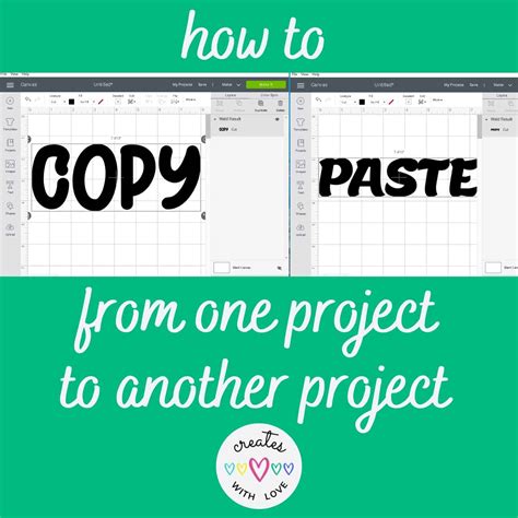 how to duplicate a project on cricut
