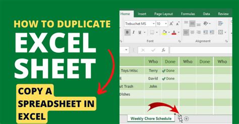 how to duplicate in excel sheet