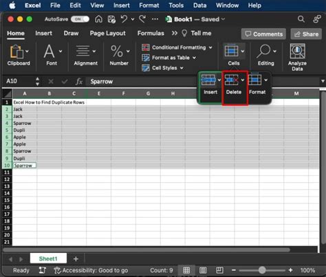 how to duplicate lines in excel