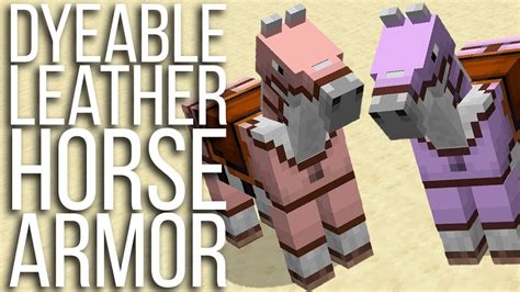 how to dye horse armor in minecraft java